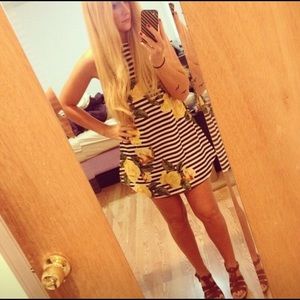 Beautiful striped floral dress